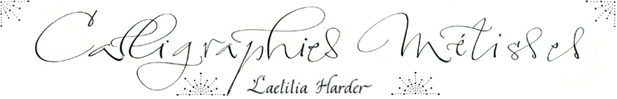 Laetitia Harder, Calligraphe à Paris